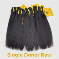 Extensiones de Cabello Humano Virgen Vietnamita de un Solo Donante, Doble Trama, Sin Procesar, 100% Alineadas con la Cutícula