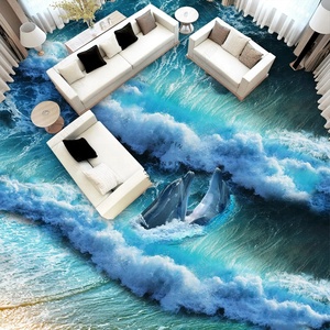 Azulejos de Pared 3D de PVC con Diseño de Conchas Marinas y Delfines para Baño - Product Image 2