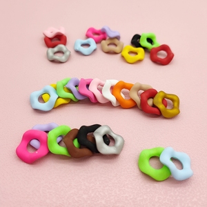 Sóng Mờ 16Mm Acrylic Nhựa Spacer Lục Giác Vòng Hoa DIY Đính Cườm Bút Trang Sức Phụ Kiện Long Lanh Macaron - Product Image 2