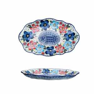 Plat en céramique peint à la main, adapté aux rassemblements familiaux, cadeaux, fêtes d'hôtel, etc., design écologique, grande capacité - Product Image 6