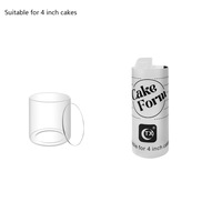 Moules à gâteau ronds et carrés de 4, 5, 6, 8, 10 pouces, emballages pour pâtisserie, moules à mousse, outils de pâtisserie, séparateurs de gâteaux, kit de pâtisserie