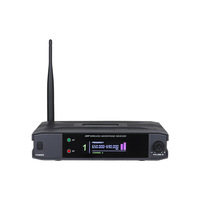 Enping Dikos WT-13 Ensemble de microphones vocaux sans fil professionnels 1 microphone sans fil à main dynamique UHF