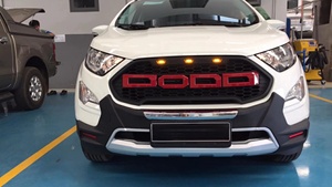 LUMA Accessories Parts Pare-chocs de voiture en plastique ABS noir 2016-2019 Grill avec lumière de remplacement pour <span class=keywords><strong>Ford</strong></span> <span class=keywords><strong>Ecosport</strong></span> - Product Image 6