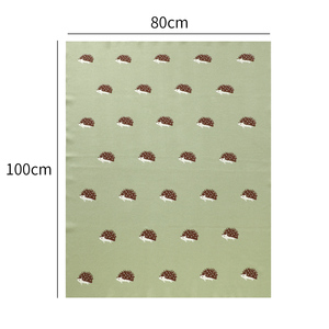 Manta de Punto de Algodón 100% con Diseño de <span class=keywords><strong>Erizo</strong></span> para Bebés, 80*100 CM, Verano, con Logotipo Personalizado al por Mayor, OEKO TEX - Product Image 3