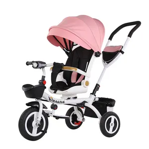 WQL Großhandel heiß verkaufen 4 in1 Baby Dreirad mit EVA TIRE neues Modell Kinder Kunststoff Spielzeug Dreirad für Baby