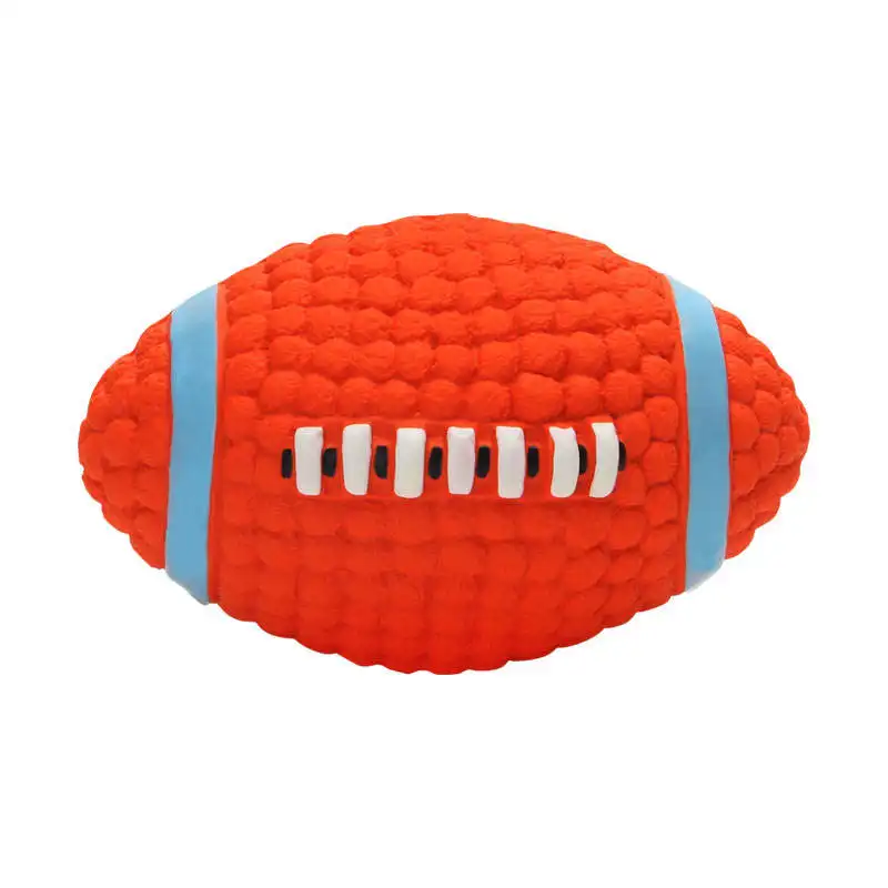 Rubber Dog Rugby Football Interactive Toy Bite Resistant Teeth Training Toys Latex Floating