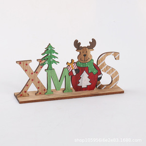 Decorazioni Natalizie Creative ed Ecologiche <span class=keywords><strong>in</strong></span> <span class=keywords><strong>Legno</strong></span> <span class=keywords><strong>di</strong></span> Qualità, Babbo <span class=keywords><strong>Natale</strong></span> e Pupazzo <span class=keywords><strong>di</strong></span> Neve per Esposizione su Tavolo e Scrivania - Product Image 6