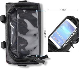 Bolsa delantera para manillar de bicicleta impermeable con logotipo personalizado, soporte para teléfono con pantalla táctil, bolsa de hombro, bolsa de almacenamiento para bicicleta de montaña - Product Image 5