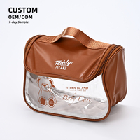 Grande trousse de toilette en PVC avec fermeture éclair, décontractée, portable, pour femmes, personnalisable en usine, transparente, de qualité supérieure, pour cosmétiques et maquillage
