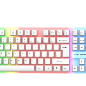 Skyloong Ice Armor BK30 Full Size RGB Backlit Membrane Gaming Keyboard Wired <b>USB</b> <b>Plug</b> and Play 104 Keys - Product Image 2