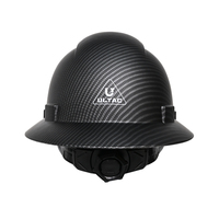 Casco DE SEGURIDAD DE INGENIERÍA, protección de construcción, casco duro de ala ancha impreso personalizado, casco de seguridad redondo de HDPE