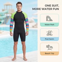 Combinaison de plongée en néoprène 3 mm pour homme, manches longues, fermeture éclair au dos, pour sports nautiques