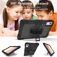 Coque robuste avec béquille rotative à 360° pour tablette Xiaomi Redmi Pad SE 11 pouces, avec dragonne et bandoulière