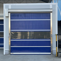 Portes rapides à enroulement latéral en PVC, technologie de pointe, modernes, étanches, pour atelier, ouverture électrique, personnalisables, livraison rapide