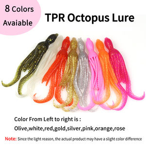 Señuelo de Pesca de Plástico Suave para Pescar Pargo en Agua Salada, 10 cm/3,9 g, Cebo de Pulpo y Calamar, Material TPR, Pesca, Wobbler, Aparejos de Pesca, 8 Colores Fluorescentes - Product Image 2