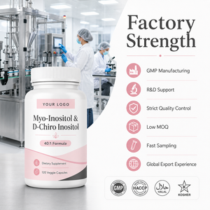 Capsules de Myo-Inositol et <span class=keywords><strong>D</strong></span>-Chiro-Inositol avec Acide Folique – Marque Privée, OEM, ODM, Vente en Gros, Fournisseur en Vrac - Product Image 6