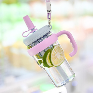 Plastic Drinkware With <b>Tea</b> <b>Infuser</b> Portable Handle Travel Mug Fruit <b>Tea</b> Cup <b>For</b> Home Office Use - Product Image 3