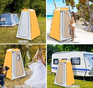 Tente de douche améliorée OEM avec cadre, abri extérieur pour <span class=keywords><strong>camping</strong></span>, avec crochet et sac de rangement, pour toilettes mobiles, bain, pêche et plage - Product Image 6
