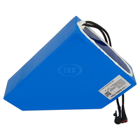 Batterie li-ion triangle personnalisée en usine 48v 17.5ah 24v 36v 52v 60v 48v 20ah batterie triangle 48v 1500w batterie ebike