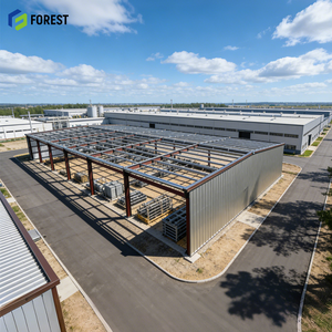 อาคารเหล็กสำเร็จรูปขนาดใหญ่สำหรับเก็บเมล็ดพืช โชว์รูมรถยนต์ สถานที่ทำเหมือง 40X60X14 เมตร ทนทาน เชื่อถือได้ ใหม่ - Product Image 1