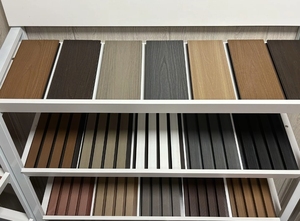 Hiện đại ngoài trời <span class=keywords><strong>WPC</strong></span> decking tường & hàng rào Panels cho thương mại sử dụng độ ẩm-miễn phí thiết kế - Product Image 6