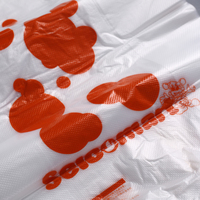 Excellent personnalisé Bio PE Sac fourre-tout T-Shirt Sac de transport en plastique avec Bio PE pour l'emballage de sac à provisions