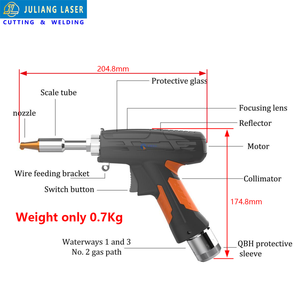 Machine laser à fibre portative 4 en 1 1500W 2000W 3000W avec source MAX/RAYCUS pour métal, acier inoxydable et aluminium - Product Image 4