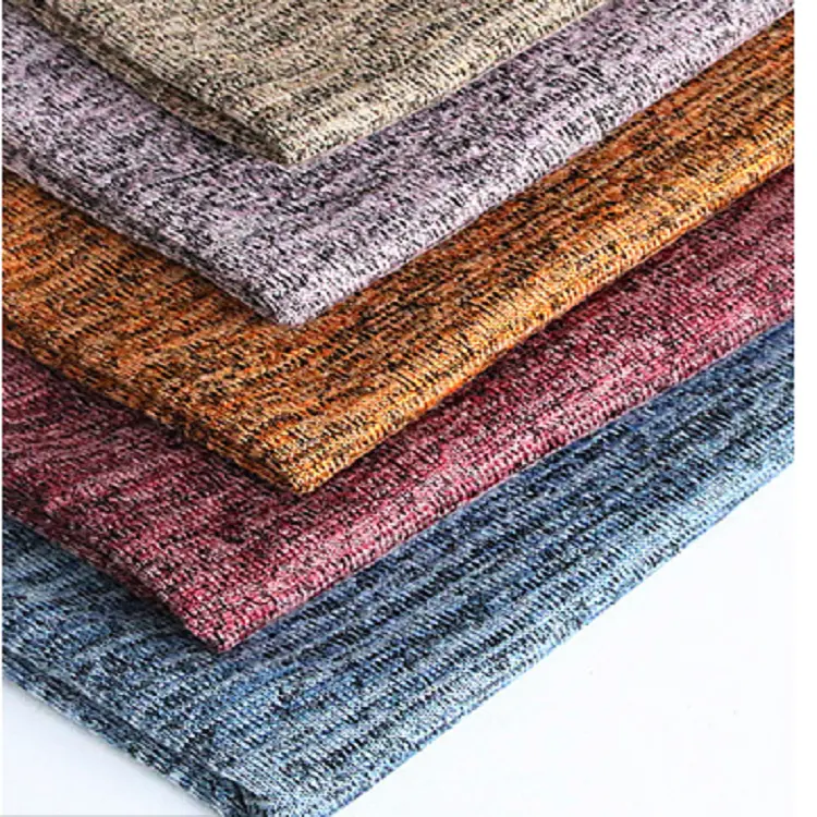 Tissu grossier cationique de mélange de Hacci d'aiguille de conception populaire pour le pull et la robe tricotés