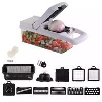 Groothandel 12 In 1 Handheld Groentechopper Uiensnijder Aardappelschiller Keukenfruitsnijder Groentesnijder