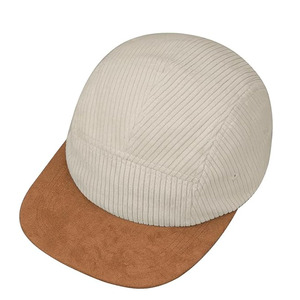 Gorra de béisbol plana con logotipo personalizado, gorra de campamento de 5 paneles, gorra de pana para mujer, de 5 paneles <span class=keywords><strong>Camper</strong></span> gorra de, sombreros deportivos de pana para <span class=keywords><strong>hombre</strong></span>, sombrero de 5 paneles - Product Image 3