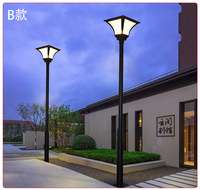 Lámpara de Jardín LED Cuadrada Personalizable de 2m 3m 4m con Clasificación IP65, Nueva Lámpara de Calle de Estilo Chino para Paisajismo Exterior con Alimentación de CA