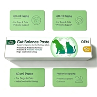 Complément alimentaire probiotique en pâte pour chiens et chats, riche en protéines, pour la santé digestive, la peau et le pelage, OEM 60ml, soins de santé