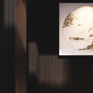 Trong nhà không thấm nước WPC PVC Panel tường rãnh gỗ trang trí nội thất bề mặt kết cấu trang trí tường bao gồm vật liệu ốp - Product Image 5