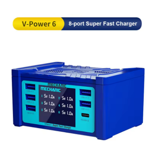 V-Power Super veloce caricatore USB Multi-porta Display digitale per telefoni cellulari compatibile <span class=keywords><strong>meccanico</strong></span> 6 telefono Pad orologio ricarica rapida - Product Image 3