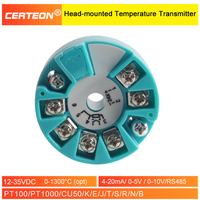 Module intelligent PT100 RTD avec thermocouple type K sortie 4-20mA RS485 transmetteur de température