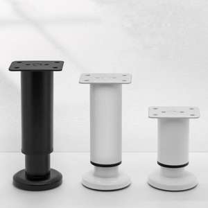 <span class=keywords><strong>Patas</strong></span> <span class=keywords><strong>de</strong></span> metal para muebles, altura ajustable telescópica negra, cama redonda, sofá, armario, pie, <span class=keywords><strong>mesa</strong></span> resistente, soporte <span class=keywords><strong>de</strong></span> Listón, <span class=keywords><strong>patas</strong></span> centrales - Product Image 1