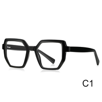 Nueva moda de diseñador de lujo para mujer, Marco grande, gradiente TR90, marco de gafas, gafas de ordenador, gafas de luz antiazul