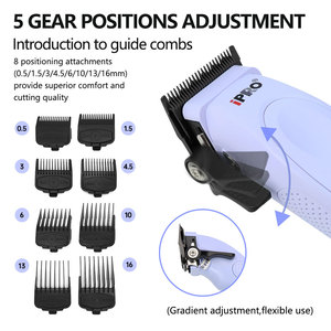 Máquina de Cortar Pelo Eléctrica Profesional USB de 7500 RPM con Cuchilla DLC de 2500 mAh, Máquina de Peluquería para el Hogar y el Automóvil, Funciona con Batería - Product Image 2