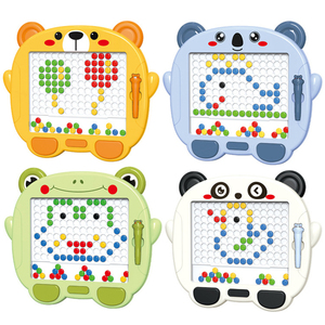 Tablero de cuentas magnéticas educativas tempranas BGL, tablero de <span class=keywords><strong>dibujo</strong></span> magnético de plástico colorido con clavo para dibujar setas - Product Image 4