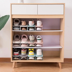 Étagère de rangement multi-usages pour chaussures domestiques, support double pour chaussures, gain de place, détachable, antidérapant, économique - Product Image 4
