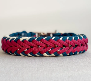 Collare per Cani e Gatti in Paracord Resistente, Impermeabile, con Fibbia Metallica Intrecciata Moderna, per Addestramento, per Maschi e Femmine - Product Image 1