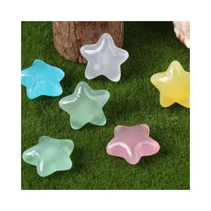 Night Glow Starfish Resin Material Colored DIY Jewelry Fluorescent Stars Landscape Luminescent Resin Luminous Stone