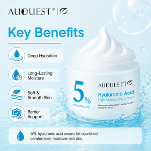 Crème Hydratante Intense à l'Acide Hyaluronique en Gros, Marque Privée, Bio, Réparatrice pour Peaux Sèches, Hydratation Visage - Product Image 4