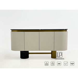 Top Selling Tv Oval <b>Cabinet</b> Top Design <b>White</b> Wood Frame Stainless Steel Leg <b>Storage</b> <b>Cabinets</b> Tv <b>Cabinet</b> Marble Desi - Product Image 1