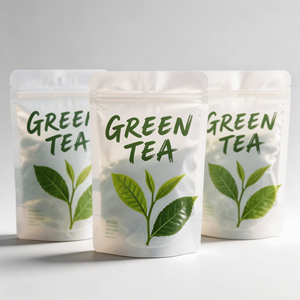 Bolsas Doypack Personalizadas con Logotipo, a Prueba de Olores, para Envasado de Alimentos y Té, con Cierre Hermético, de Mylar y Aluminio, Disponibles en Stock - Product Image 1