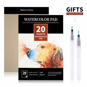 Chất lượng cao 300g A4 giấy màu nước 140lb 20 tờ thô & bột gỗ hạt mịn để vẽ & sơn - Product Image 5