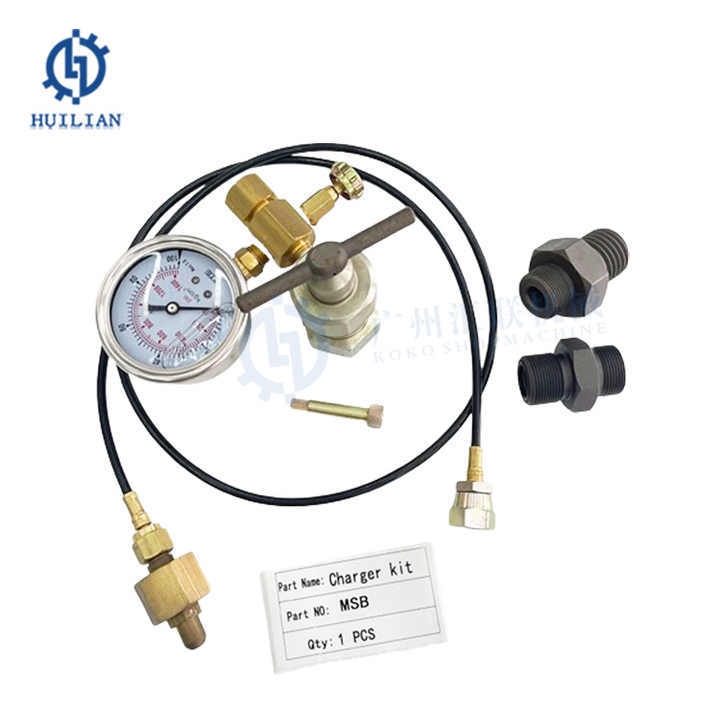 MSB Hydraulic Breaker Nitrogen Pressure Test Tools Kit