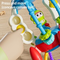 Juguete Sensorial Rocket Baby, Juguete de Actividades con Cuerda para Jalar de Silicona para Bebés, Desarrollo de Habilidades Motoras Finas, Juguete Montessori para Niños Pequeños