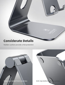 Support de tablette mains libres Lamicall A1, support de bureau réglable, support de téléphone portable, berceau pour jeux et visionnage de films - Product Image 5