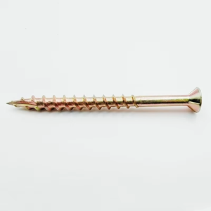 สกรูงานไม้แบบมืออาชีพ DIN7505สังกะสีทอง17แข็งแรงและทนทานสำหรับการประกอบเฟอร์นิเจอร์ - Product Image 2